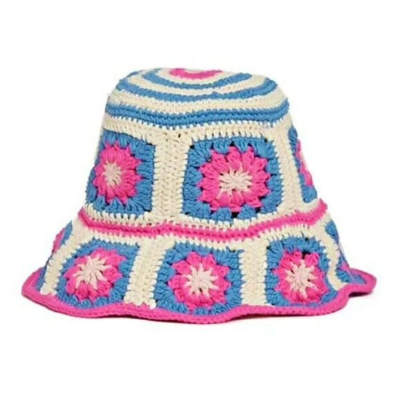 COPY - Jocelyn Women's The Tulum Crochet Hat Pink Multi O/S (MSRP $75) - Picture 1 of 7